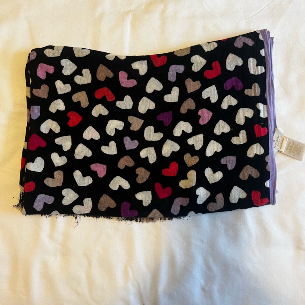 Kate spade dancing hearts scarf